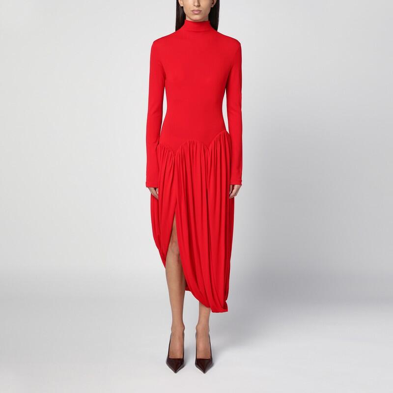 Ferragamo Red dress with tulip skirt Cover