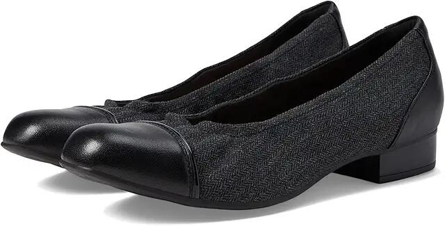 Clarks Juliet Step (Black Tweed Combi) High Heels Cover