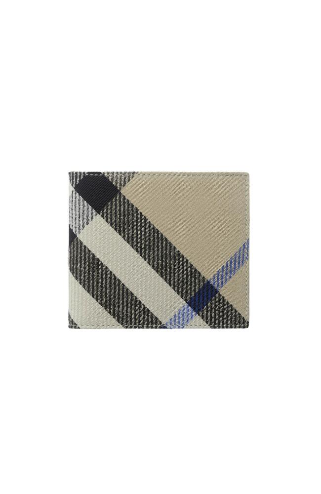 burberry Check Bifold Wallet in Lichen Cover