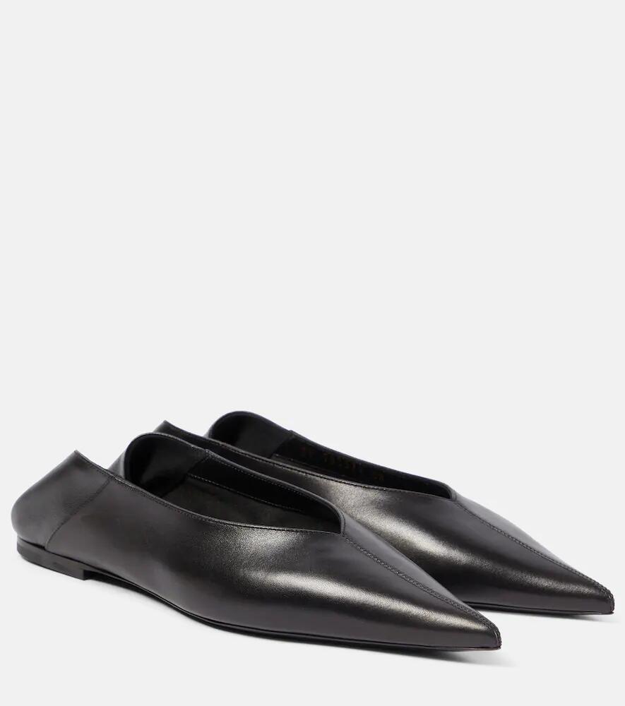 Saint Laurent Carolyn leather ballet flats Cover