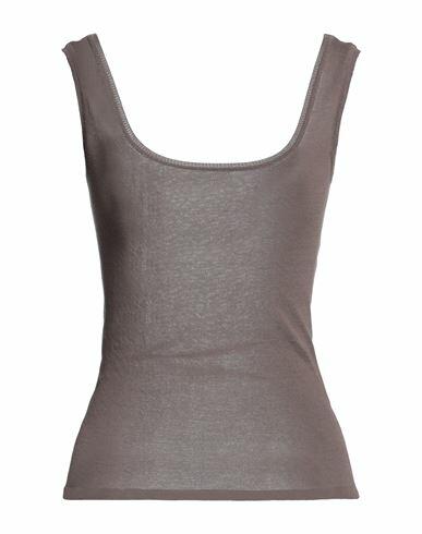 Nanushka Woman Tank top Khaki Cotton, Polyamide Cover