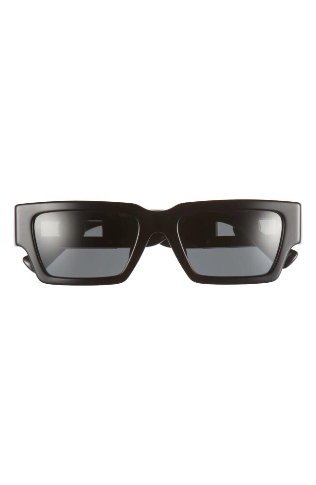 Versace 54mm Rectangular Sunglasses in Black Cover