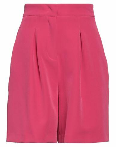 Hinnominate Woman Shorts & Bermuda Shorts Fuchsia Polyester, Elastane Cover