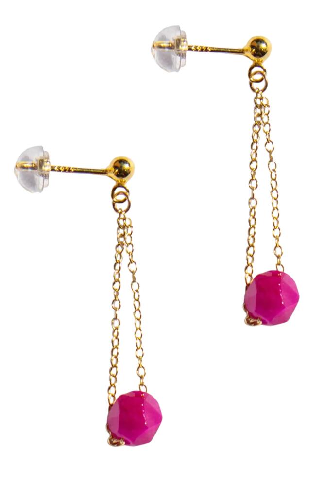 seree Evelynn Pink quartzite drop earrings Cover