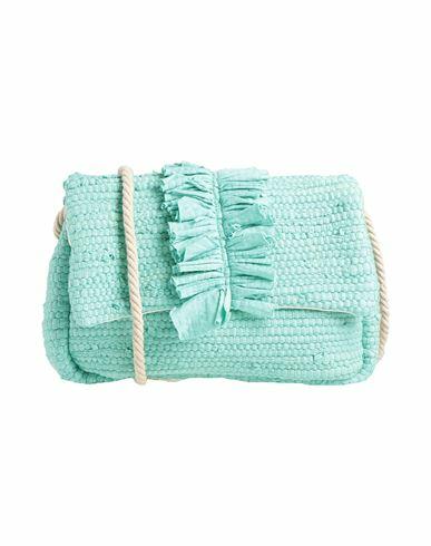 Mia Bag Woman Cross-body bag Turquoise Cotton Cover