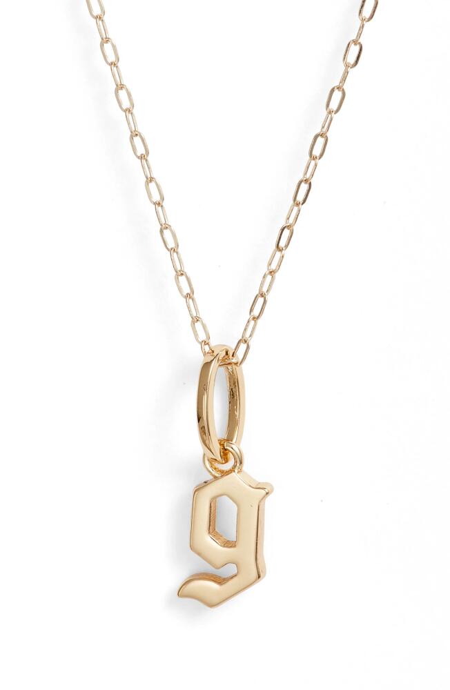 MIRANDA FRYE Sophie Customized Initial Pendant Necklace in Gold - G Cover