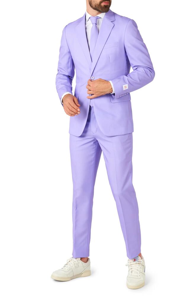 OppoSuits Lavish Lavender Trim Fit Suit & Tie Cover