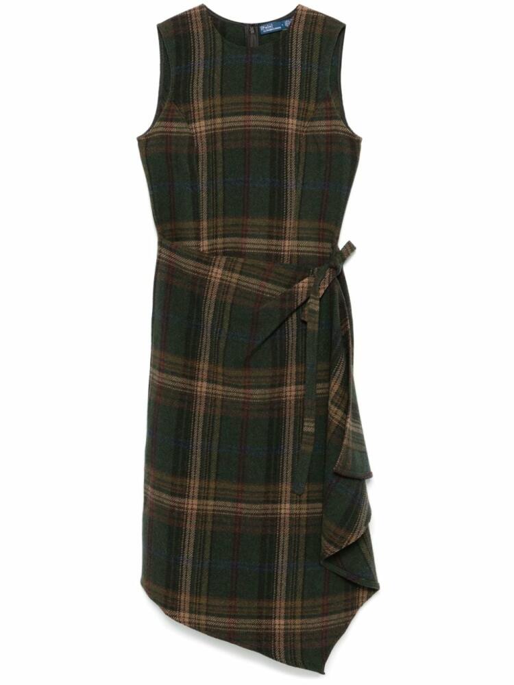 Polo Ralph Lauren plaid-check midi dress - Green Cover