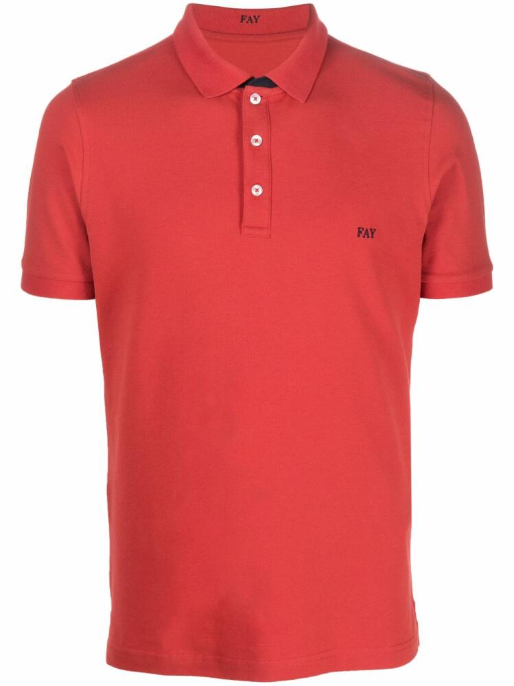 Fay embroidered-logo polo shirt Cover