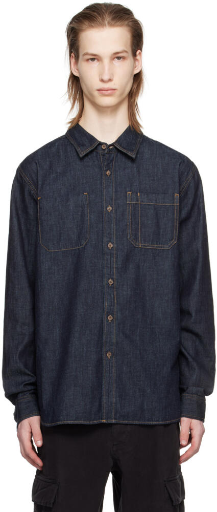 Saturdays NYC Indigo Kenmare Shirt Cover