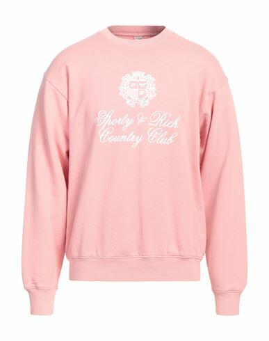 Sporty & Rich Man Sweatshirt Pink Cotton Cover