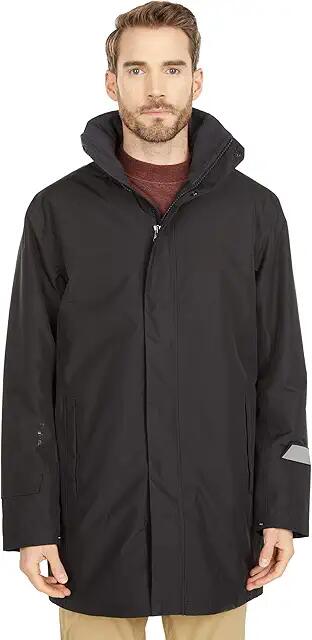 Helly Hansen Dubliner Insulated Long Jacket (Black) Men's Clothing Cover