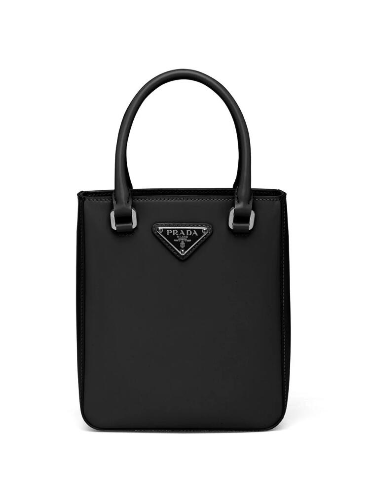 Prada triangle-logo tote bag - Black Cover