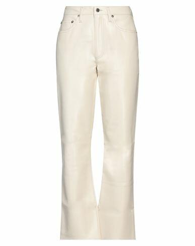 Agolde Woman Pants Beige Recycled leather, Polyurethane, Viscose, Polyester Cover