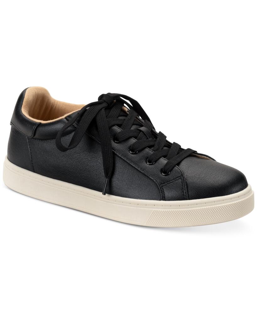 Style & Co Women's Eboniee Low Top Lace Up Sneakers, Created for Macy's - Black Cover