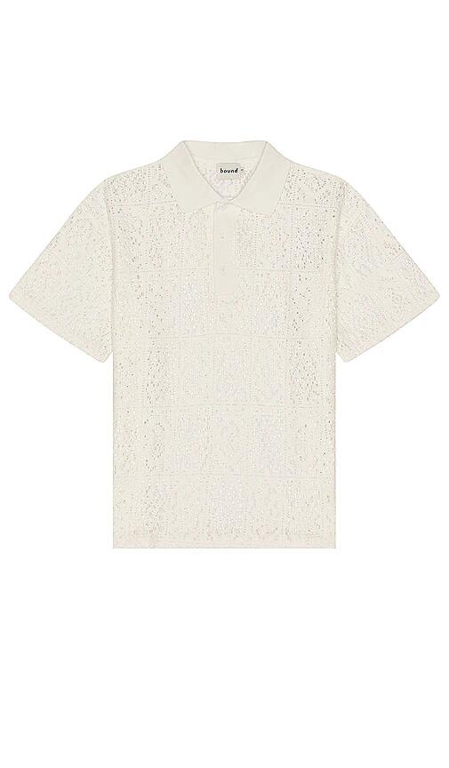 Bound Piaza Lace Polo in White Cover