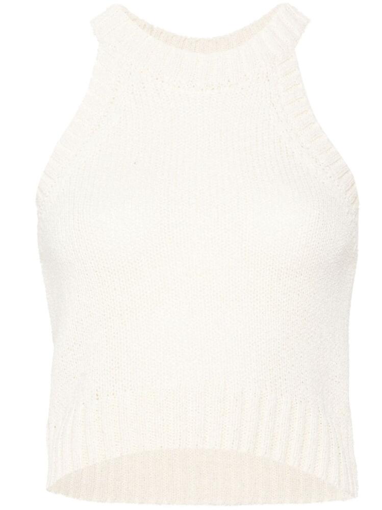 Wild Cashmere Jada knitted top - White Cover