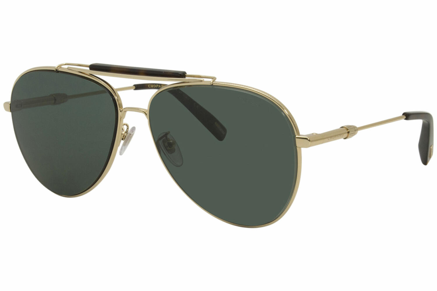 Chopard Polarized Green Pilot Titanium Mens Sunglasses Cover