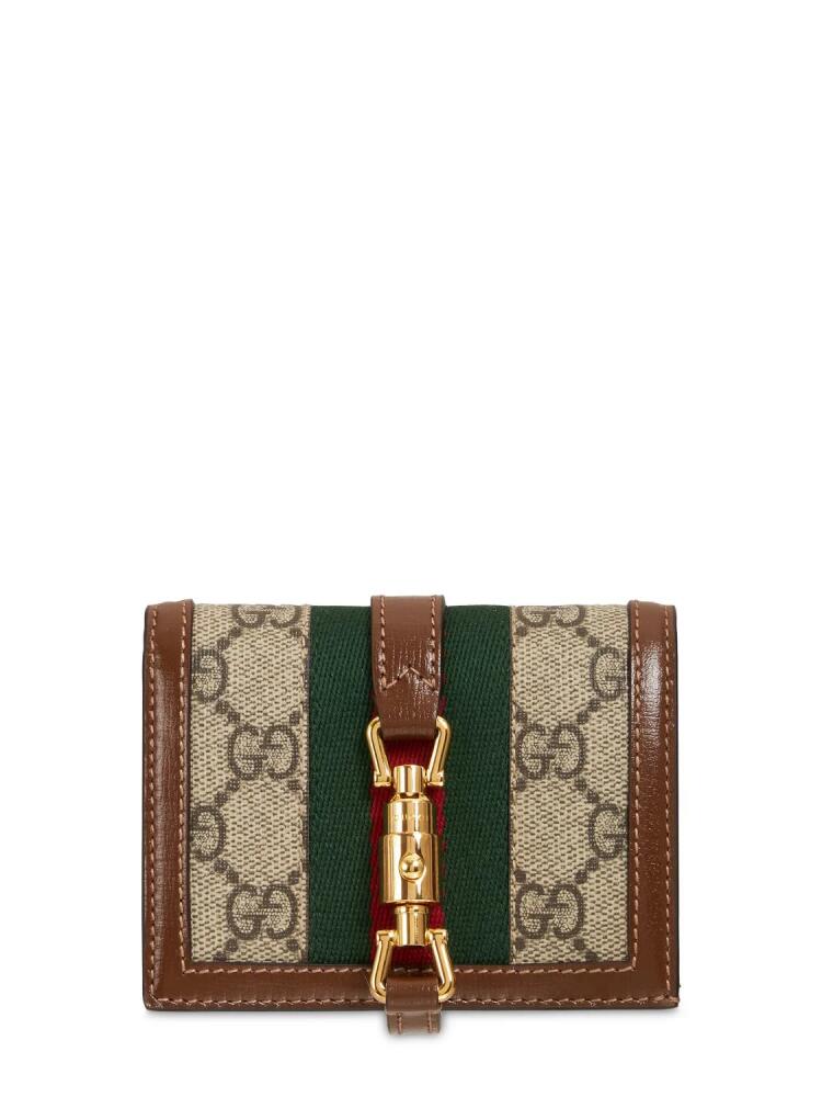 GUCCI Jackie 1961 Gg Supreme Card Case Wallet Cover