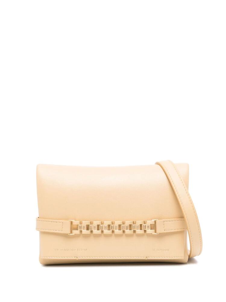 Victoria Beckham mini Chain Pouch leather cross body bag - Neutrals Cover