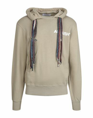 Ambush Multi-drawstring Crewneck Sweatshirt Man Sweatshirt Beige Cotton Cover