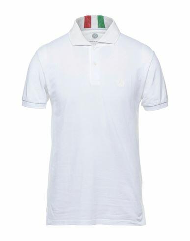 People Of Shibuya Man Polo shirt White Cotton, Elastane Cover