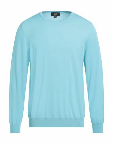 Dunhill Man Sweater Turquoise Wool Cover