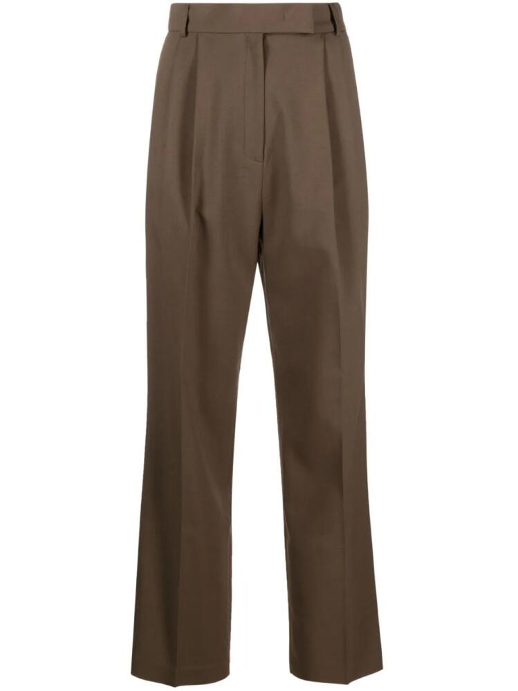 The Frankie Shop Bea wide-leg tailored trousers - Brown Cover