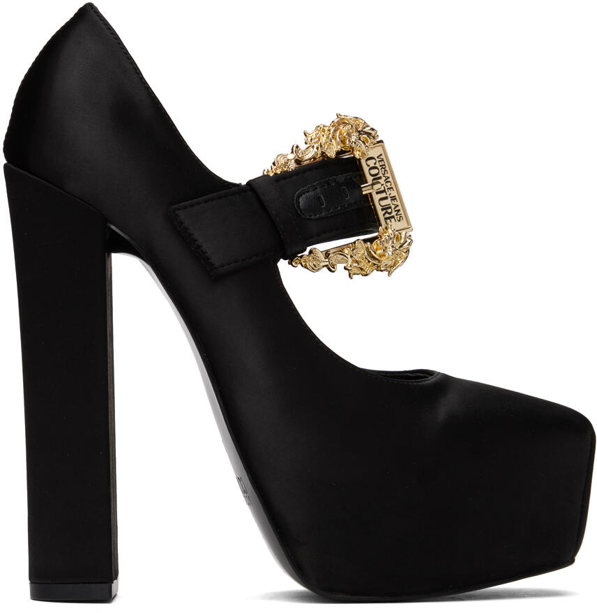 Versace Jeans Couture Black Hurley Heels Cover