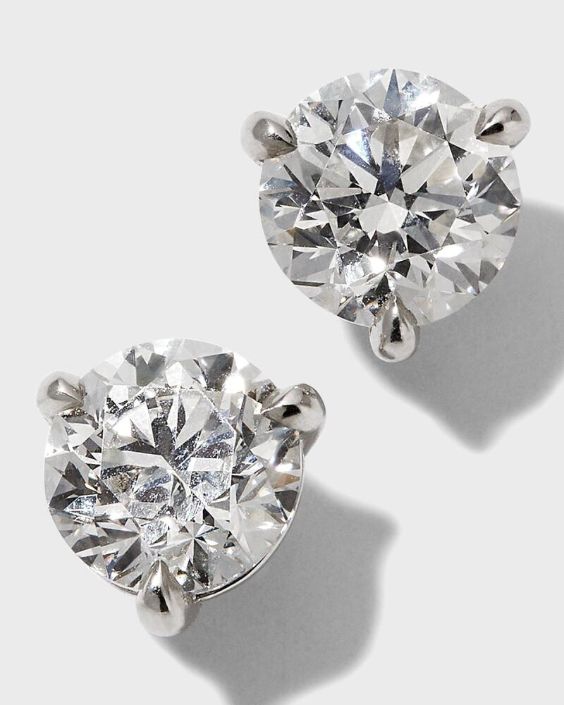 Memoire Platinum Diamond Post Earrings, 2tcw. Cover