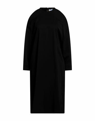 Emma & Gaia Woman Midi dress Black Viscose, Elastane Cover