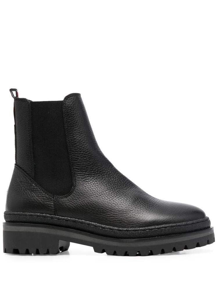 Tommy Hilfiger pebbled-finish chelsea ankle boots - Black Cover