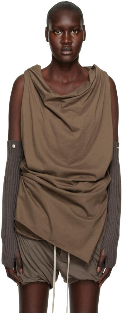 Rick Owens Gray Wool Arm Warmers Cover