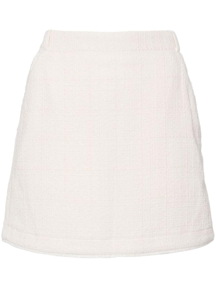 A.P.C. tweed mini skirt - White Cover