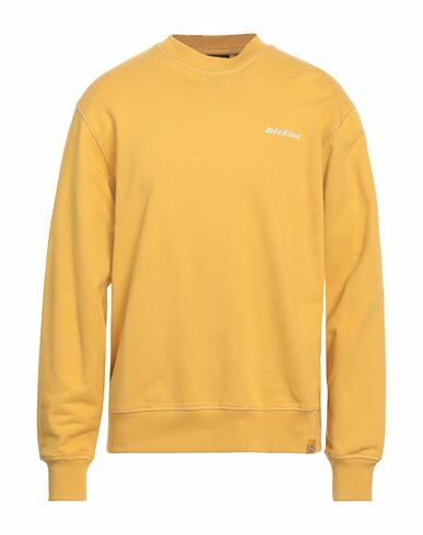 Dickies Man Sweatshirt Ocher Cotton Cover