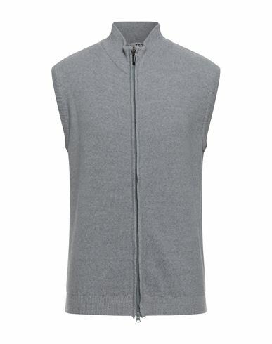 Tsd12 Man Cardigan Light grey Merino Wool, Acrylic Cover