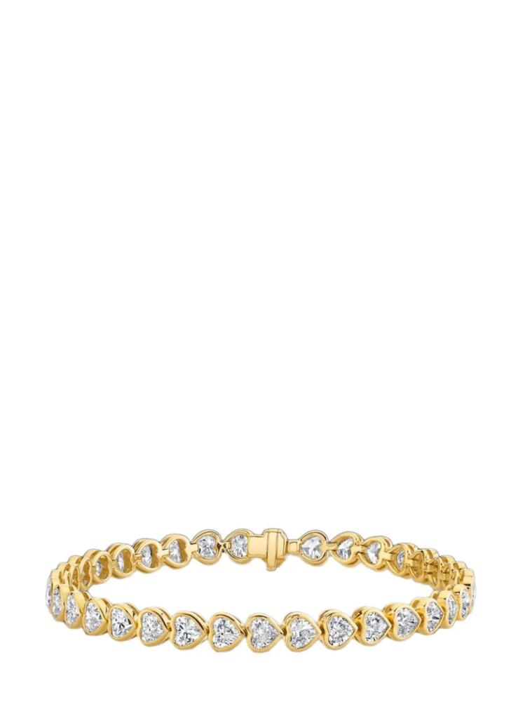 Anita Ko 18kt yellow gold Heart diamond tennis bracelet Cover