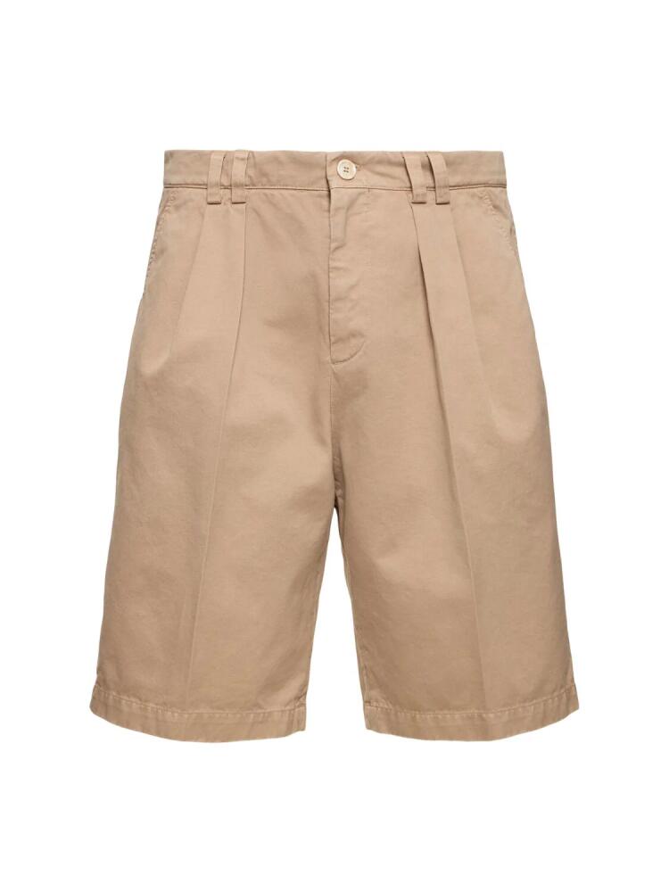 BRUNELLO CUCINELLI Dyed Cotton Shorts Cover