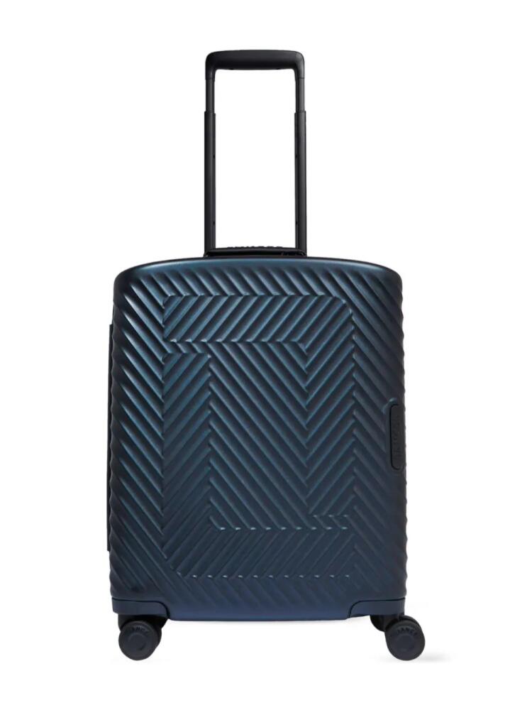 Lancel Atlas logo-embossed suitcase - Blue Cover