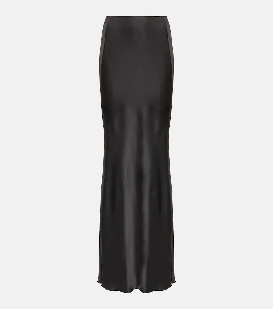 Victoria Beckham Satin maxi skirt Cover