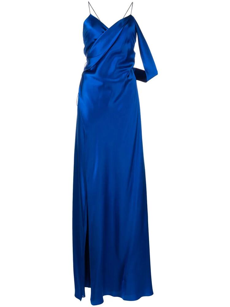 Michelle Mason V-neck silk dress - Blue Cover