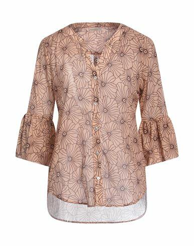 Camicettasnob Woman Shirt Apricot Cotton Cover