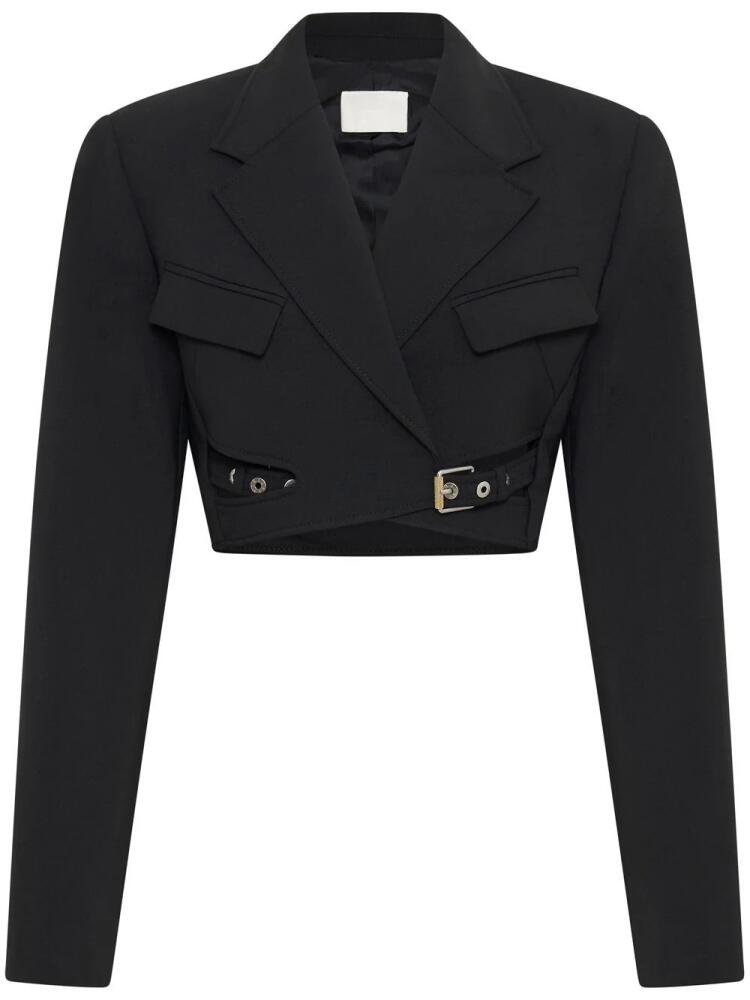 Dion Lee Interlock cropped blazer - Black Cover