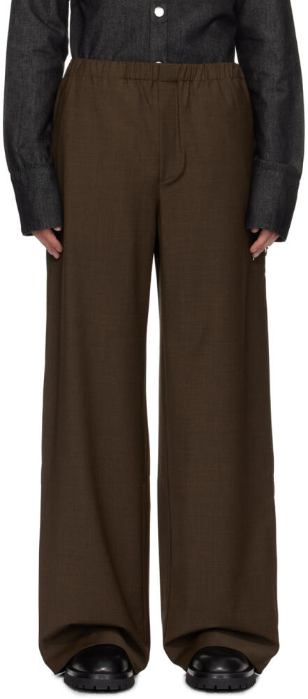 Ludovic de Saint Sernin Brown Boxer Trousers Cover