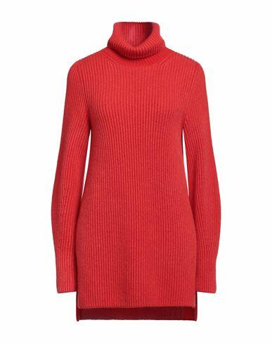 Iris Von Arnim Woman Turtleneck Tomato red Cashmere Cover