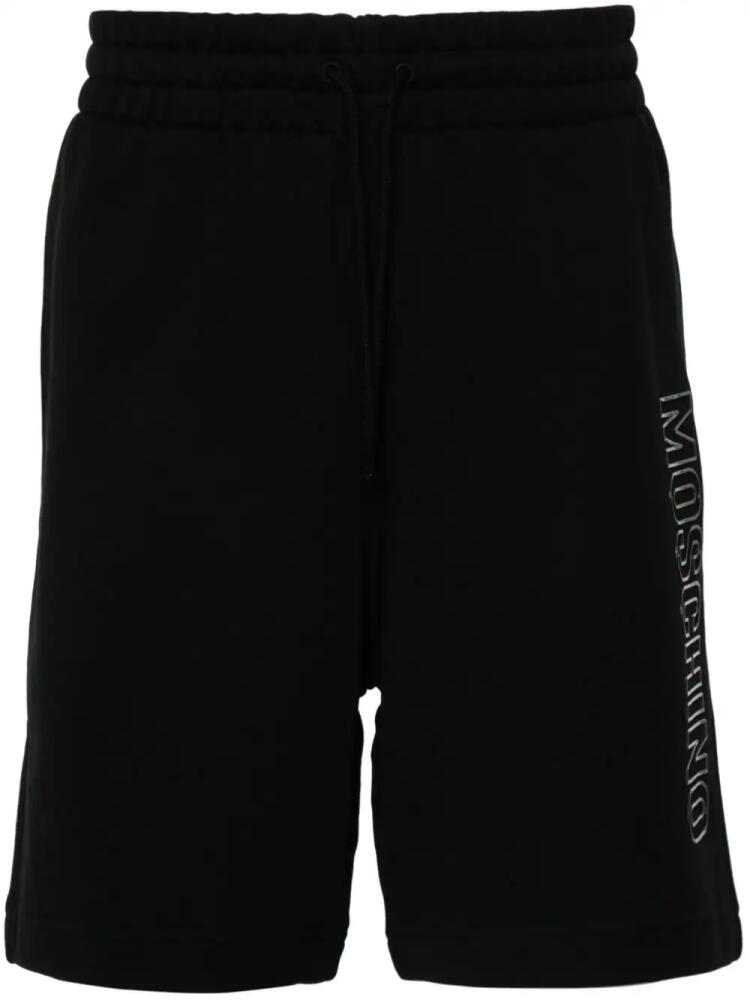 Moschino logo-lettering shorts - Black Cover