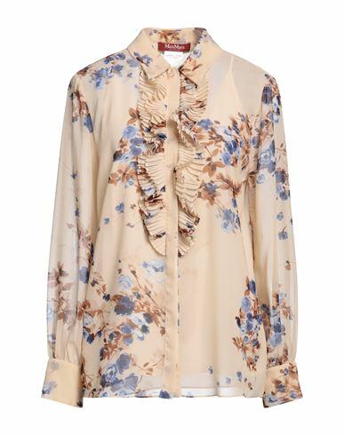 Max Mara Studio Woman Shirt Beige Polyester Cover