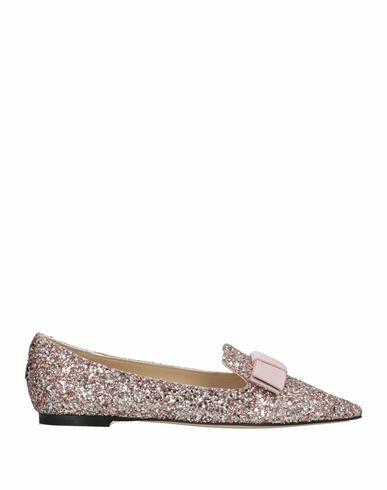 Jimmy Choo Woman Loafers Pink Soft Leather, Textile fibers Cover