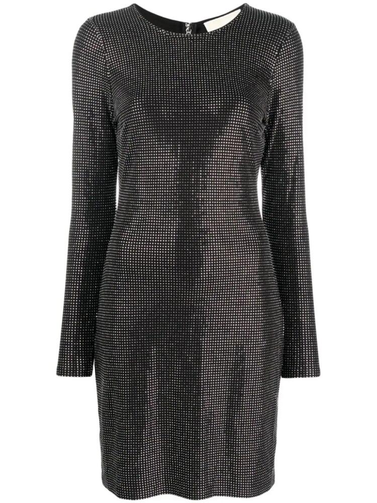 Michael Michael Kors crystal-embellished long-sleeve minidress - Black Cover