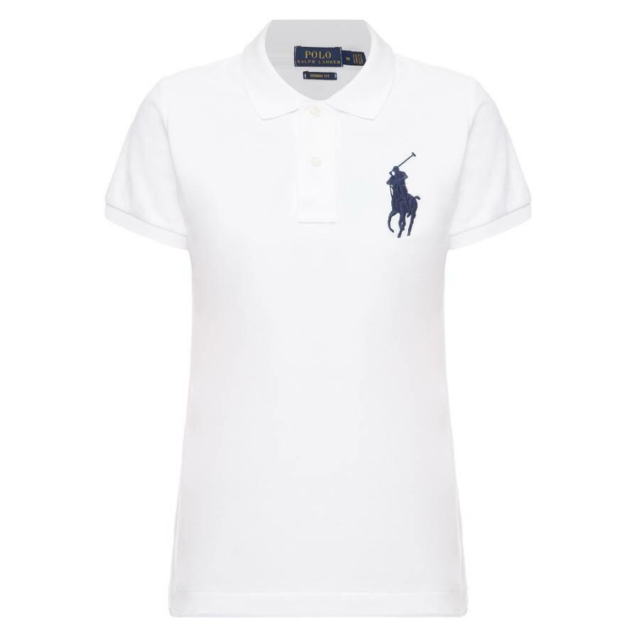 Polo Ralph Lauren Skinny Fit Big Pon Cotton Polo Shirt Cover